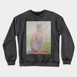 African wild cat Crewneck Sweatshirt